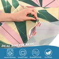 thumbnail image 5 of Yayeee Kitchen Curtains Tier Set of 2 Light Filtering 57"x36" Over Sink Window Panels, Pink Symmetrical Stars, 5 of 7