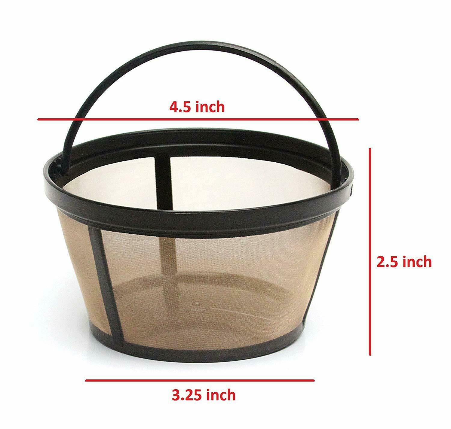 GoldTone Reusable 8-12 Cup Basket Filter fits Black & Decker Coffee  Machines and Brewers. Replaces your Black+Decker Reusable Coffee Filter and