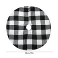 thumbnail image 3 of Christmas Plaid Tree Skirt Fabric Cloth Easy Install Split Design Long-Lasting Tree Base Decor Holiday Gift Accent, 3 of 6