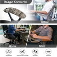 thumbnail image 4 of Xoenoiee Daisy Wood Print Stretch Computer Office Chair Cover with Arm Covers, Universal Rotating Chair Cover Desk Chair Covers High Back Chair Slipcover, S, 4 of 6
