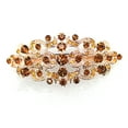 thumbnail image 3 of Faship Gorgeous Smoked Topaz Color Rhinestone Crystal Floral Hair Barrette Clip, 3 of 7