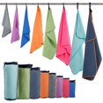 thumbnail image 1 of HOEAAS Toallas de microfibra para acampar, toalla de viaje de secado rápido, súper absorbente, ultracompacta, suave, ligera, de secado rápido, toalla deportiva para sudor para piscina, gimnasio, sende, 1 of 5
