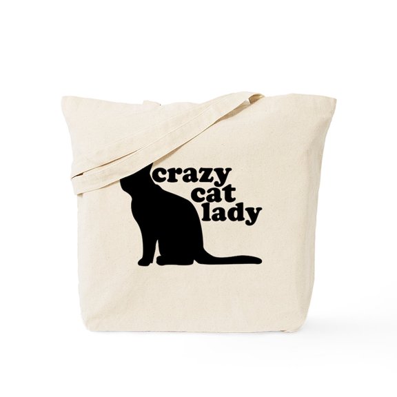CafePress - Crazy Cat Lady Tote Bag - Unisex Canvas Tote Bag, Beige, 1-Piece