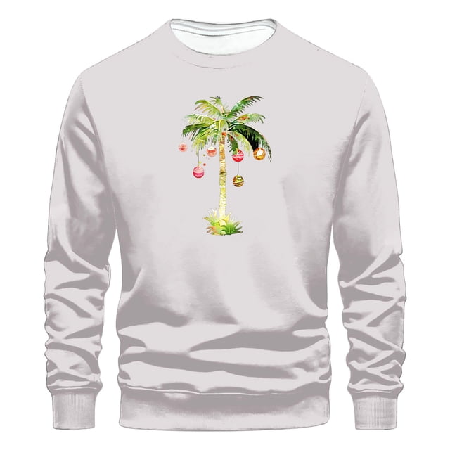Sudaderas sin capucha para hombre, estilo casual, a la moda, con cuello redondo, estampado, de manga larga, blusas de manga larga y cuello redondo, blusas de poliéster para hombre