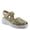 SAGE GREEN, variant on Women's GALAVIS Leather Wedge Sandals – Closed-Toe Sporty Sandal with Hook-and-Loop Closure and Cushioned Footbed