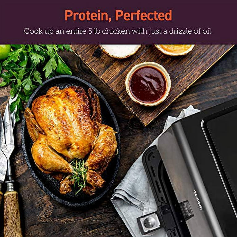 Cosori Air Fryer Pro(100 Recipes), Customizable 10 Presets Large Xl 5.8  Quart 1700-watt Air Fryers Toaster Oven, Led Digital Tilt One-touchscreen  With