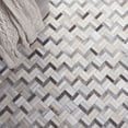 thumbnail image 6 of SAFAVIEH Studio Leather Scott Geometric Area Rug, Black/Grey, 6' x 6' Round, 6 of 8