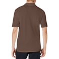 thumbnail image 4 of TQWQT Mens Brown Golf Polo Shirts Short Sleeve Polo Shirts Summer Button Down Collared Classic T Shirts Casual Loose Basic Tees L, 4 of 4
