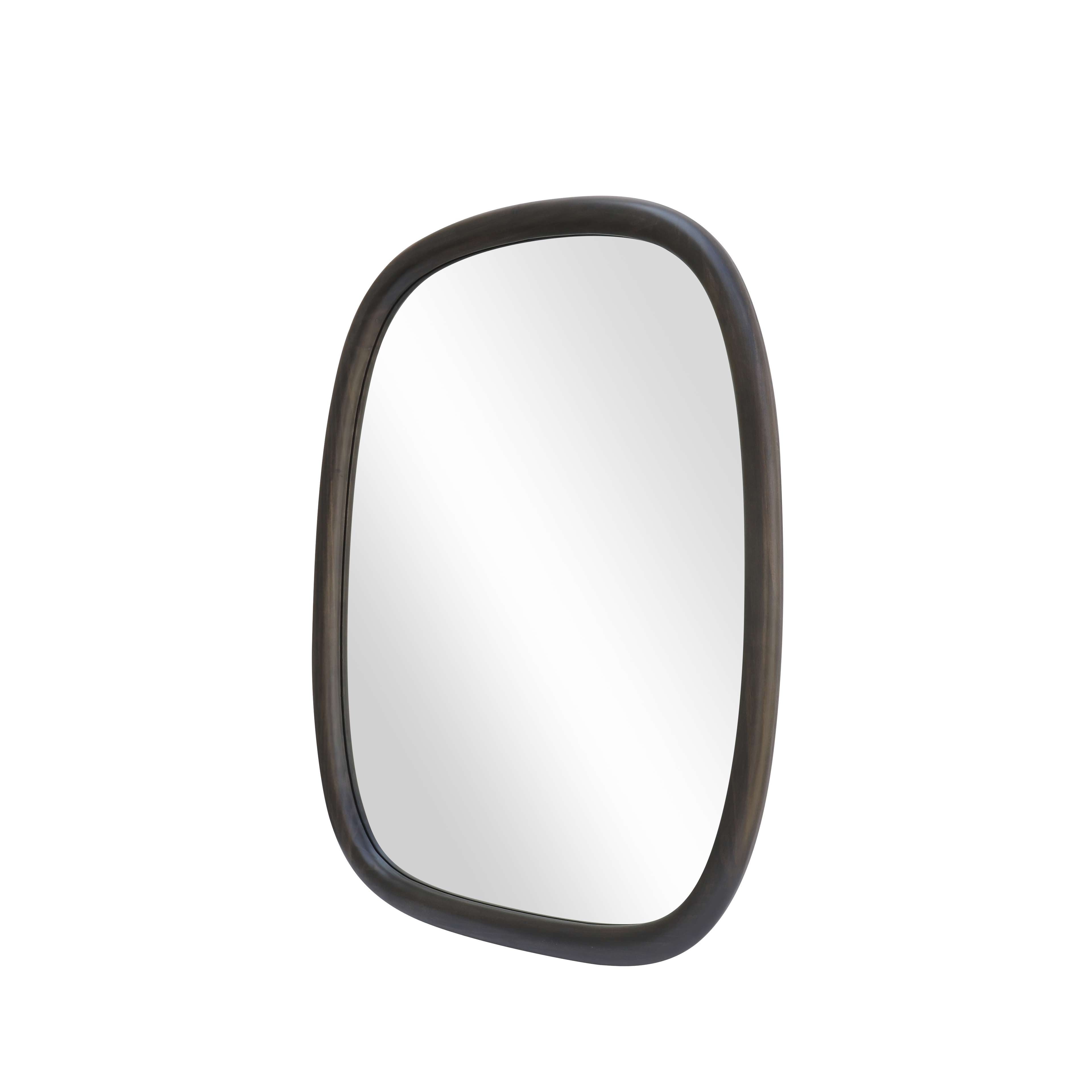 Better Homes & Gardens Soft Organic Wood Frame Wall Mirror, 24x30 Inch, Black