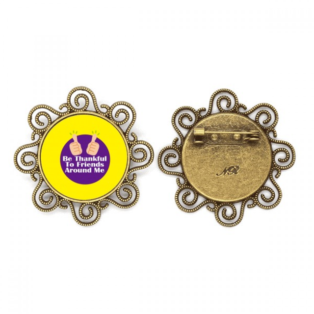 Expresando agradecimiento vida amigos Broche de flores, regalo de joyería para mujeres y niñas Unbranded M