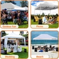 thumbnail image 4 of SereneLife Commercial Instant Shelter Foldable/Collapsible Sunshade Canopy Pop Up Tent (White), 4 of 8