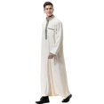 thumbnail image 2 of Muslim Mens Islamic Saudi Long Robe Thobe Kaftan Clothes Mens -aoba, 2 of 3