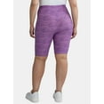 thumbnail image 4 of Terra & Sky Women’s Plus Size Bike Shorts, 10" Inseam, 2-Pack, Sizes 0X-4X, 4 of 7