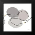thumbnail image 2 of Pela 20x20 Black Modern Framed Museum Art Print Titled - Sinuous Trajectory grey II, 2 of 5