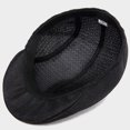 thumbnail image 6 of Linen Blend Beret Cap, Breathable Peaked Hat, Winter Ear Protection Headwear, Unisex Light Warm Comfortable Headgear for Outing Leisure Outdoor Activity Cold Resistant Casual Hat,Black, 6 of 7