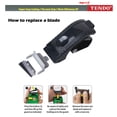 thumbnail image 7 of Packing 2" Tape Dispenser: TENDO Home & Office Line - Ergonomic, Economic, Environmental Solution for 2" Heavy Duty Shipping, Moving, Box Sealing with Patented 10° Sloped Chromium Blades [SY-223 Navy], 7 of 7