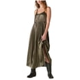 thumbnail image 1 of Lucky Brand Womens Pleated Party Midi Dress, yellow, M, 1 of 1