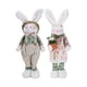 thumbnail image 5 of Easter Bunny Decor Easter Bunny Gnomes Plush, 22" Easter Doll Retro Forest Series Handmade Props Decoration Living Room Ornaments, Spring Decorations for Home Farm (Gray), 5 of 5