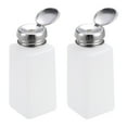 thumbnail image 5 of Dispensador de líquido de presión de alcohol Uxcell de 8.45oz, botella vacía para esmalte de uñas blanca, 2 paquetes, 5 of 5