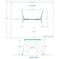 Backyard Discovery Big Brutus Swing Set Heavy Duty Metal A Frame