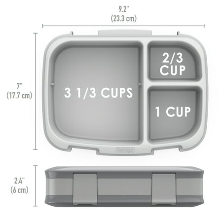 Bentgo - Fresh Version 2 Lunch Box - Gray