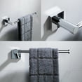 thumbnail image 3 of Kraus Bathroom 2.81" Towel Bars, Chrome Finish, 3 of 7