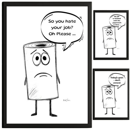 TheNameStore Farmhouse Bathroom Wall Art Prints, Rustic Decor Set, 3-Pack, 8.5 x 11 Inches