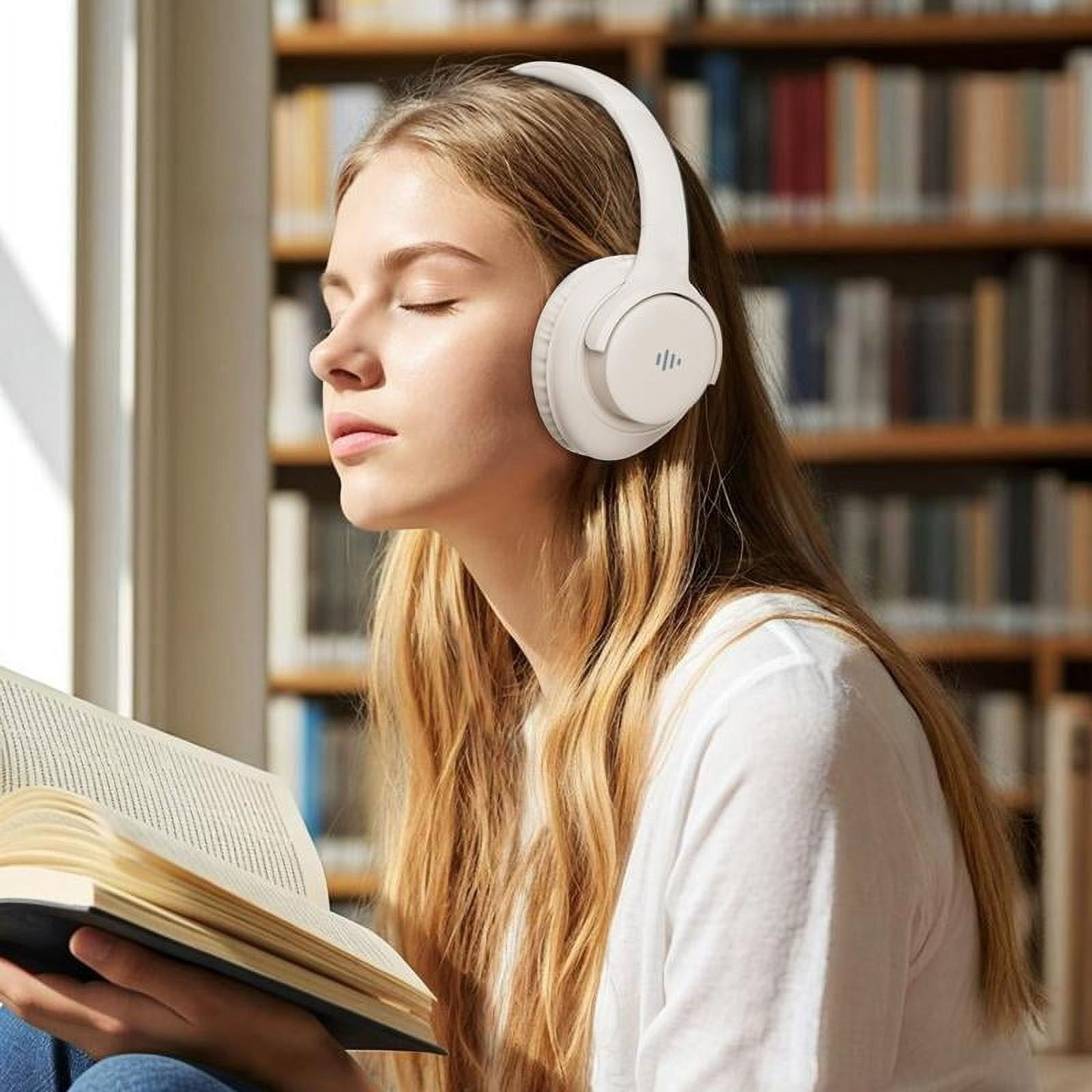 Botesty Sound Wireless Bluetooth Headphones, Over-Ear, Hi-Res Audio, 65 Hours Battery Life, Foldable Design, Lightweight and Portable, with Microphone for iOS/PC/Android, Ideal for Home Office
