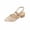 Khaki Sandals for Women, variant on hopeusnice Lace Pointed Toe Slingback Block Heel Sandal Women Dressy Wedding Evening Shoes Beige 36