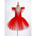 thumbnail image 7 of TiaoBug Kids Girls Ballet Dance Tutu Dress Ballerina Performance Dancewear, 7 of 7