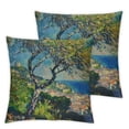 thumbnail image 2 of Acheng Claude Monet Pillow Covers Sunrise Water Lilies Pillow Cases Impressionist Painting Cushion Covers, Suitable for All Season Pillow Case for Room Bedroom Sofa Chair,2 Pcs White, 2 of 6