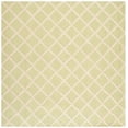thumbnail image 2 of SAFAVIEH Cambridge Kenneth Geometric Diamonds Wool Area Rug, Light Green/Ivory, 6' x 6' Square, 2 of 5