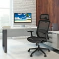 thumbnail image 4 of Gymax High Back Mesh Office Chair Swivel Executive Chair w/ Lumbar Support Black, 4 of 10
