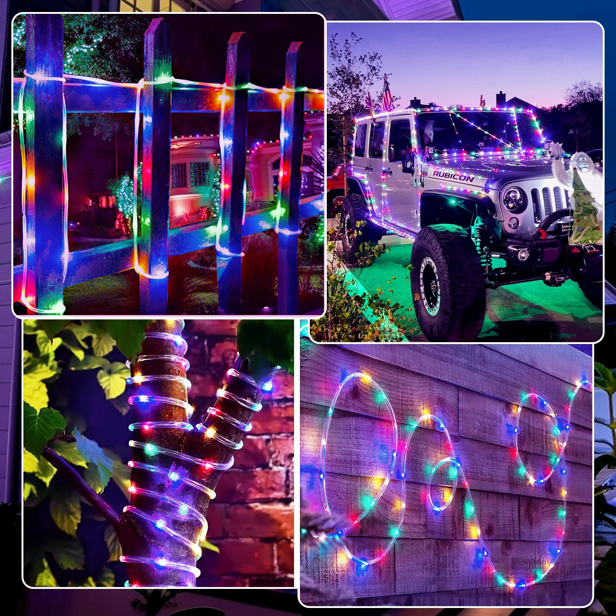 NITIDSKY 33-Foot Solar Rope Lights with 100 Multicolor LEDs photo 5