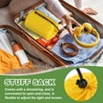 thumbnail image 4 of Uxcell Stuff Sack Waterproof Outdoor Storage Sack Drawstring Bag for Camping Hiking Backpacking Yellow 5 x 10 Inch, 4 of 7