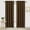 Brown, variant on Amay Room Darkening Rod Pocket Curtain Panel Draperies White 52 Inch Wide by 45 Inch Long-1 Panel