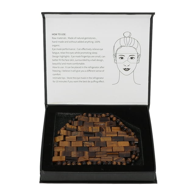 LAFGUR Natural Stone Eye Pad, Jadestone Eye Pad Relieve Fatigue For Daily Use