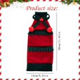 thumbnail image 3 of Clearance Under $1.59 Reusable Christmas Wine Bottle Sleeve Decoration Holiday Cover For Home Red 11.81*5.51 In, 3 of 6