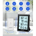 thumbnail image 5 of Geevon Indoor Outdoor Thermometer Digital Wireless with 3 Outdoor Sensors, Large LCD Display Digital Temperature Humidity Gauge with Backlight (LCD Display), 5 of 9