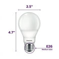 thumbnail image 3 of Philips Dimmable Efficient 9.5W A19 Warm Glow 60W Replacement LED Light Bulb, 3 of 6