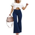 thumbnail image 1 of Women Corduroy Flared Pants Stretch Bootcut Bell Bottom Trousers, 1 of 3