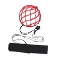 thumbnail image 1 of Red de entrenamiento de balón de fútbol, herramienta de entrenamiento de fútbol, bolsa de red de fútbol portátil, Control de habilidades, entrenador Rojo, 1 of 8