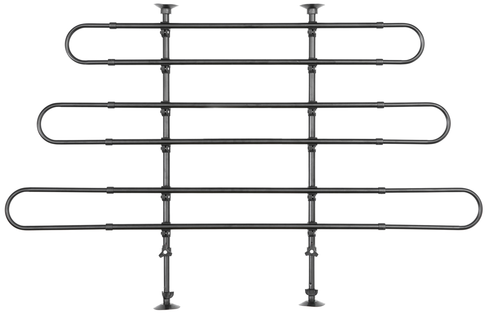 Black Adjustable Pet Barrier for Vehicle Car Divider Extendable Gate