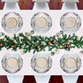 thumbnail image 7 of Ryvnso Winter Mountains and Flowers Round Plate Mats Dining Table Placemat Set of 6 for Holiday Decoration, 7 of 7