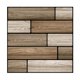 thumbnail image 1 of Pegatinas de pared de PVC Savlot tridimensionales para azulejos, resistentes a salpicaduras, de imitación madera, 10 unidades, 1 of 5