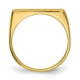 thumbnail image 2 of 14k 16.5x5.0mm Rectangle Closed Back Signet Ring RS414, 2 of 5