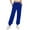 01# Blue, variant on Sweatpants Women Solid Color Cinch Bottom Sweatpants Low Rise Drawstring Athletic Joggers Lounge Pants with Pockets Black M