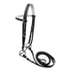 thumbnail image 3 of Cabezada para caballo con riendas, cuerda de montar, accesorios de equitación, cabestro. M negro, 3 of 9