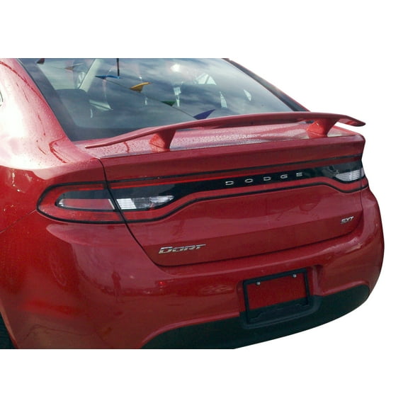 Custom Spoiler for the Dodge Dart Painted in the Factory Paint Code of Your Choice 526 White PW7