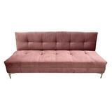 Sofá Cama Reclinable Okis Rosa, 3 Posiciones, SALVANTO | Bodega Aurrera ...